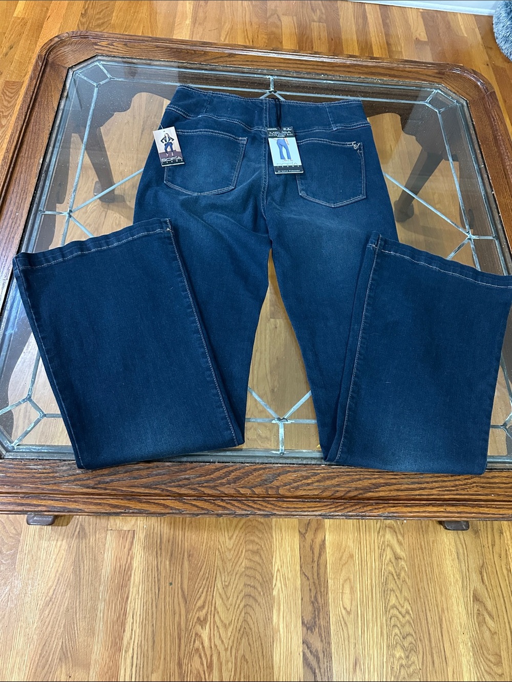 Ladies Sofia Jeans, (Melissa) HIgh Rise Flare. - Picture 3 of 6